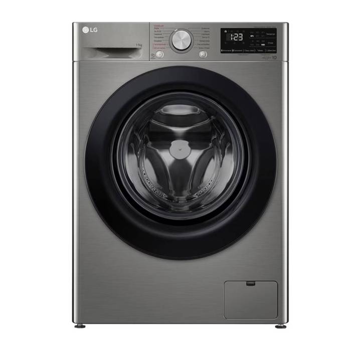 Купить стиральную машину LG F4V3ES6S с загрузкой 11 кг и функцией «Пар» в Бишкеке