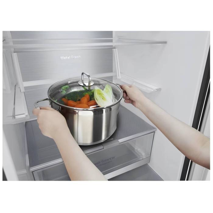 LG GA-B509SBUM: холодильник 419 л, DoorCooling+, винная полка, Total No Frost. Заказать в Бишкеке