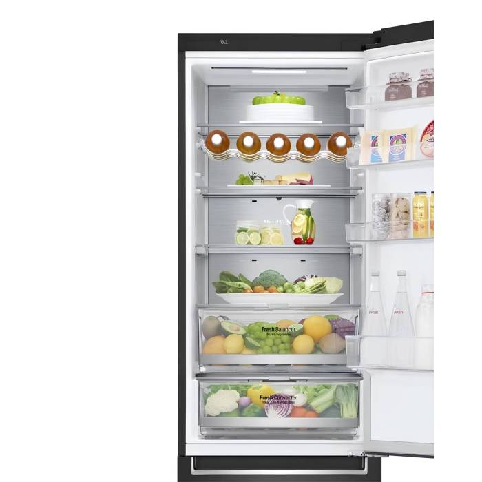 Холодильник LG GA-B509SBUM: 419 л, инверторный компрессор, черный матовый. Заказать с доставкой в Бишкеке