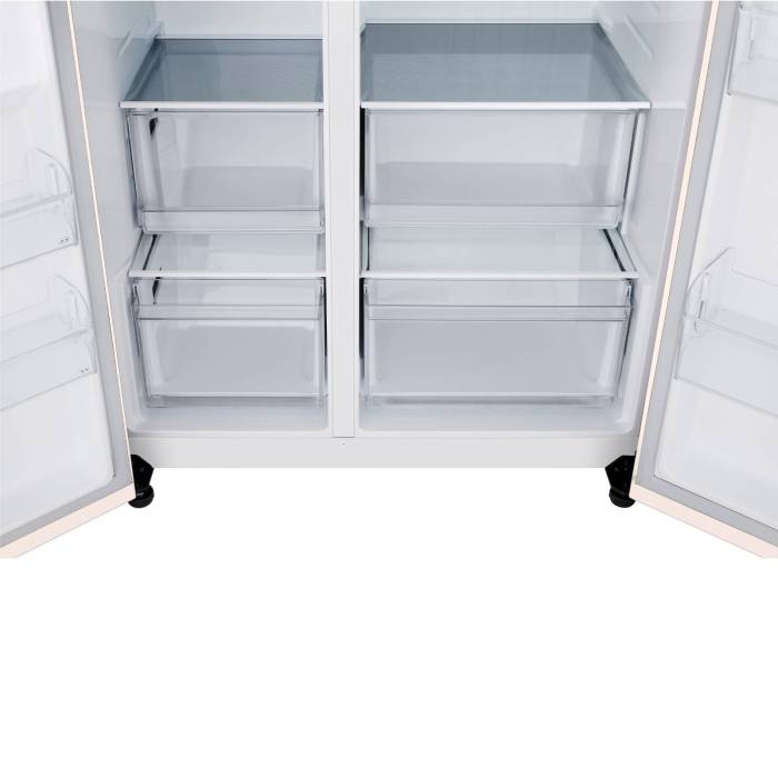 LG GC-B257KEHW — 4 стеклянные полки, 8 дверных балконов и ящик для овощей и фруктов, купить с доставкой