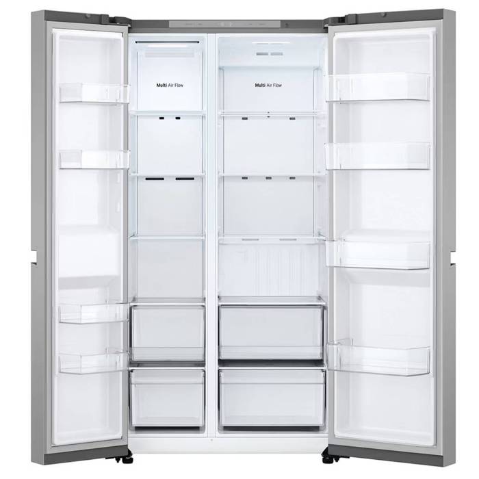 LG GC-B257KMHW — 3 полки из закалённого стекла и 2 ящика для овощей и фруктов в холодильной камере, купить онлайн в Бишкеке