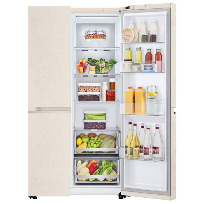 LG GC-B257SEZV — функции быстрой заморозки и быстрого охлаждения, режим «Эко» и встроенный льдогенератор, заказать в Бишкеке