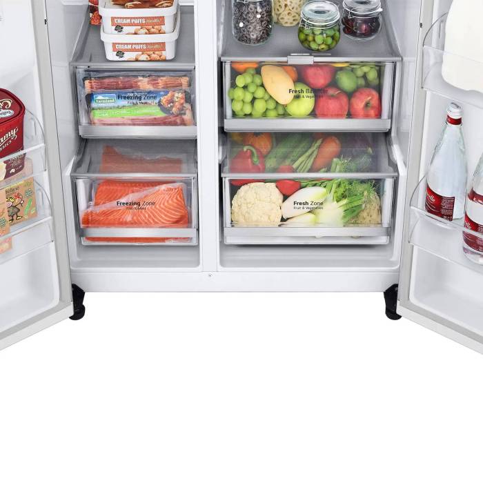 LG GC-B257SQZV — морозильная камера с льдогенератором и мощностью заморозки 12 кг/сутки, заказать в Бишкеке