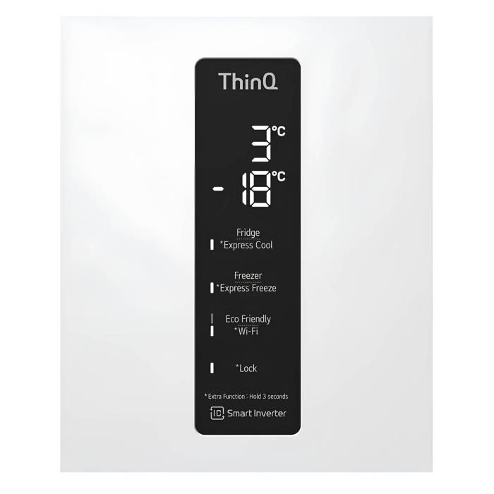 Холодильник LG GC-B459MQWM: белый, 374 л, система Total No Frost, DoorCooling⁺ и ThinQ. Доставка по Кыргызстану