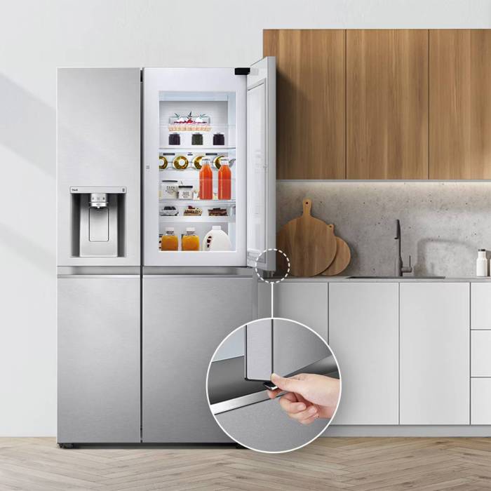 LG GC-J257CAEV — холодильник Side-by-Side объёмом 674 литра с технологией Door-in-Door™ для быстрого доступа к продуктам, заказать онлайн с доставкой