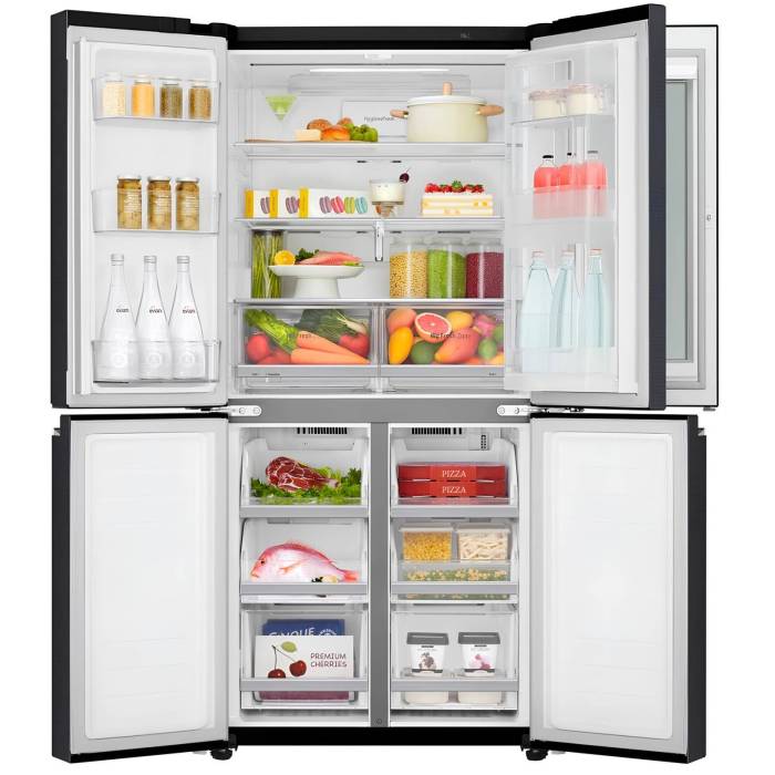 Холодильник LG GC-Q22FTBKL — 458 л, инверторный компрессор, прозрачная дверь InstaView. Заказать онлайн в Бишкеке