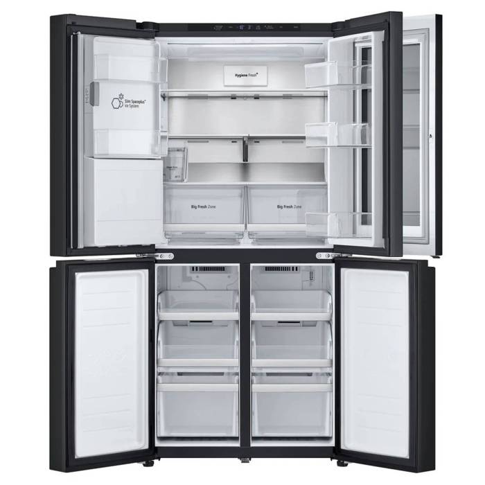 LG GC-X24FFCBB — складная, винная и выдвижная полки плюс бокс для мелких продуктов, купить с доставкой