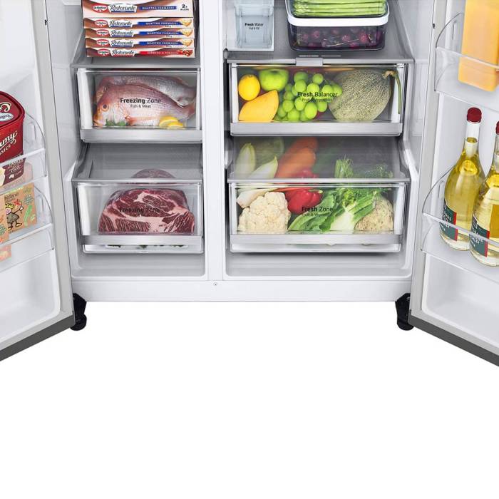 LG GC-X257CAEV — встроенный льдогенератор SpacePlus™ подаёт кубики и колотый лёд без подключения к воде, заказать с доставкой