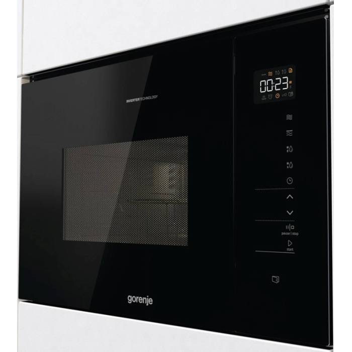 Микроволновая печь Gorenje BMI251SG3BG с объемом 25 л и мощностью 900 Вт. Черный цвет и кварцевый гриль. Заказать онлайн с доставкой по регионам Кыргызстана!