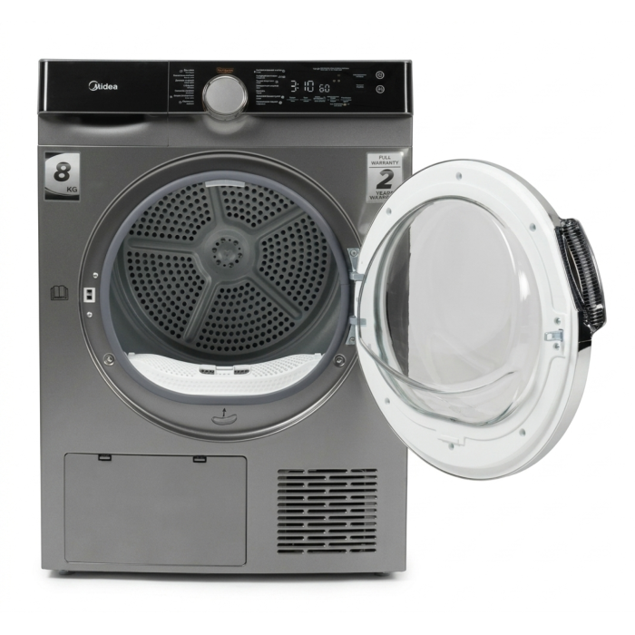 Сушильная машина MIDEA MDK03H80S-C — Тип: конденсационная, с тепловым насосом — Onbir.kg Бишкек, Кыргызстан