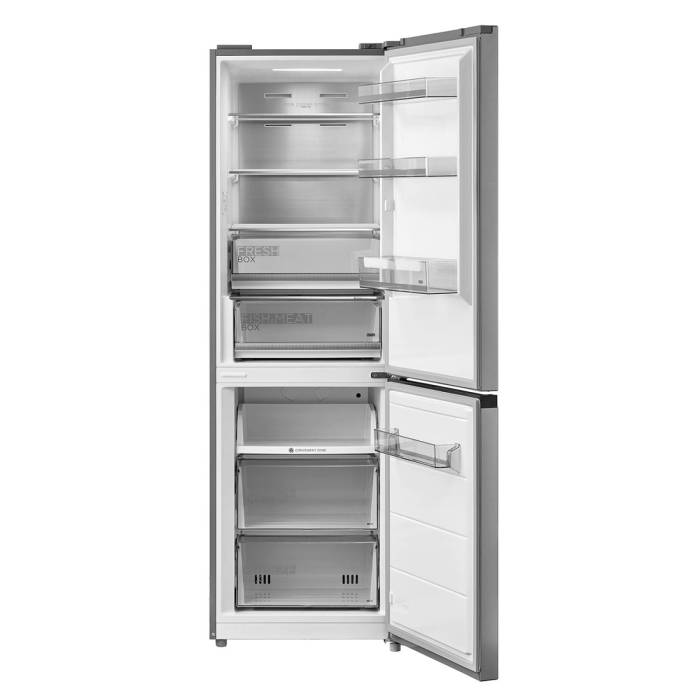 Холодильник Midea MDRB470MGF46OM — 320 л, нержавеющая сталь, две зоны свежести, купить в Бишкеке