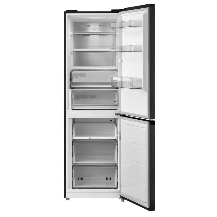 Midea MDRB470MIE22OM — холодильник черное стекло с энергосбережением A+, заказать онлайн с доставкой по Кыргызстану