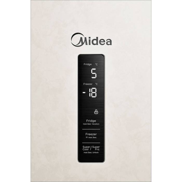 Умный холодильник Midea 402 л с дисплеем, зоной свежести и суперзаморозкой — заказать в Бишкеке