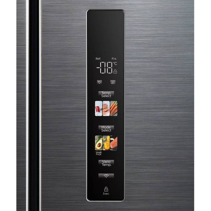 Холодильник Midea MDRM691MIE46 — нержавеющая сталь, 10 кг заморозки в сутки и дисплей на дверце, заказать по Кыргызстану