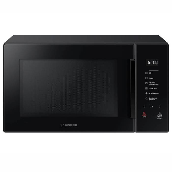 SAMSUNG MG30T5018AK — микроволновая печь с грилем объёмом 30 л. Купить с доставкой в Бишкеке