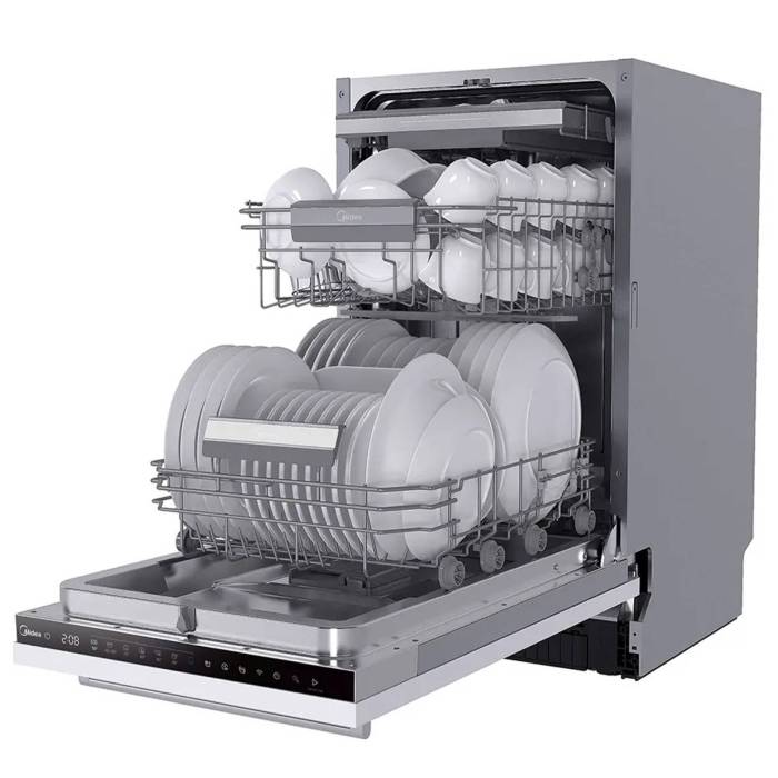 Midea MID45S720i — AquaStop, антибактериальный фильтр и ION DishFresh для полной гигиеничности, купить в Бишкеке