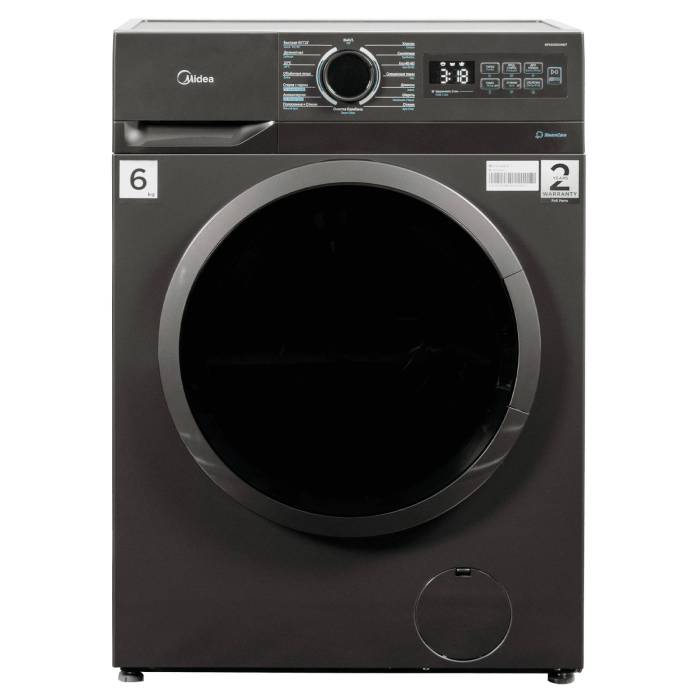 Стиральная машина Midea MF01610US40/T — узкая модель 40 см, загрузка 6 кг, 16 программ, управление электронно-механическое, заказать в Бишкеке