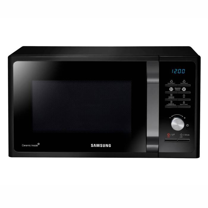 SAMSUNG 23 л — 6 уровней мощности, таймер до 99 минут, звуковой сигнал, функция «+30 сек». Заказать в Кыргызстане