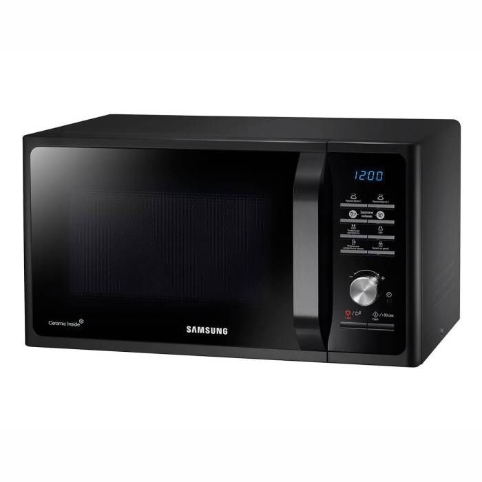 SAMSUNG MS23F302TAK/BW — соло-модель объёмом 23 л с мощностью 800 Вт. Купить с доставкой в Бишкеке