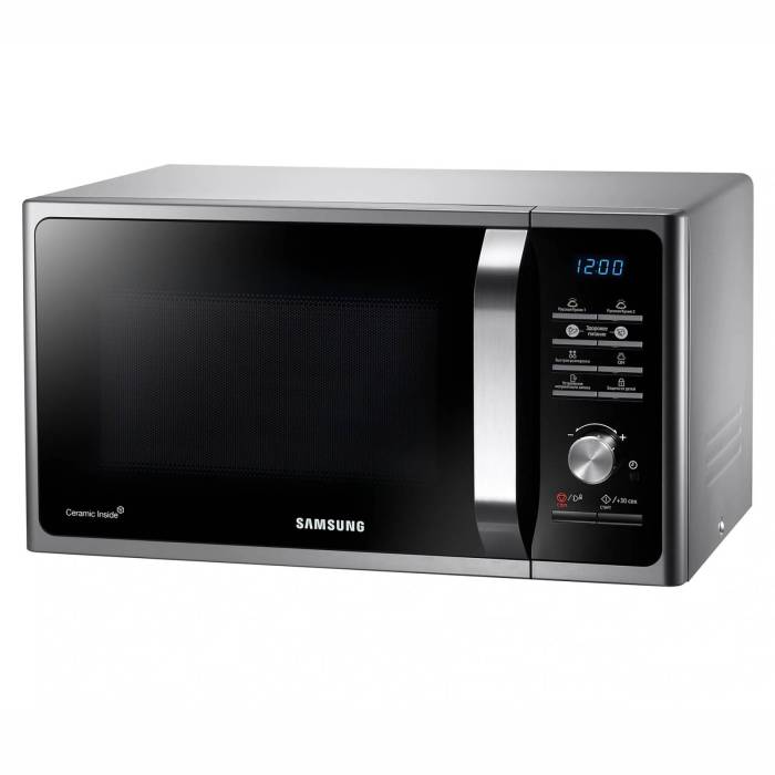 SAMSUNG MS23F302TAS — соло-модель 23 л с биокерамическим покрытием камеры. Купить с доставкой в Бишкеке