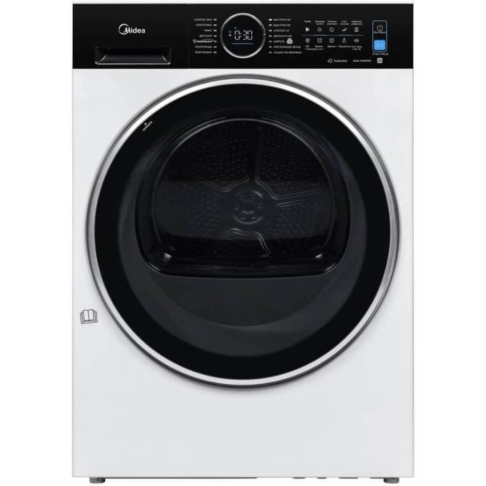 Сушильная машина Midea MD210H100WDBW 10 кг — тепловой насос, класс A+++ ONBIR.KG