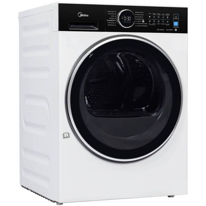 Midea MD210H100WDBW сушильная машина — 14 программ, инверторный мотор доставка Кыргызстан