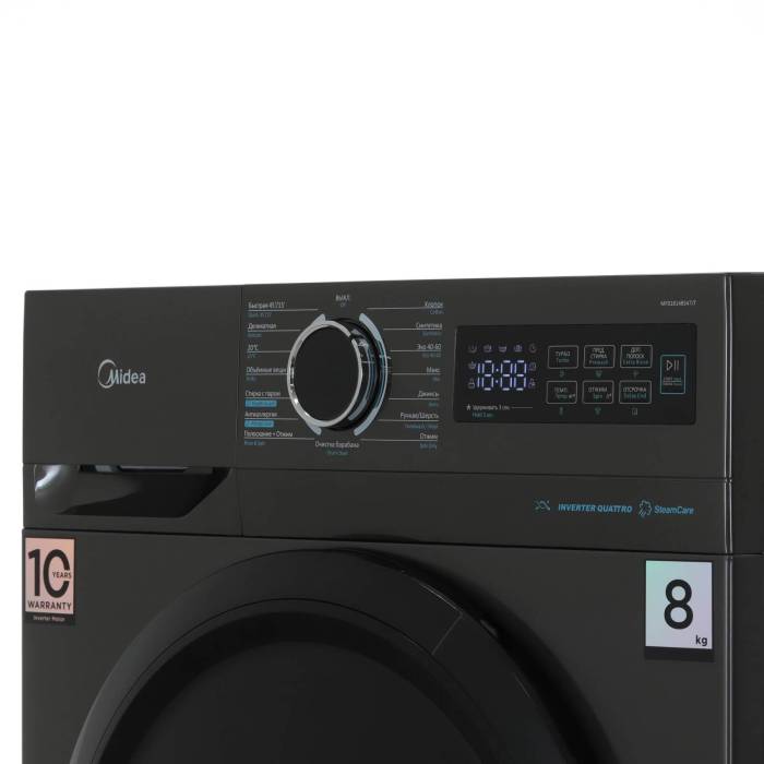 Стиральная машина Midea MF01814BS47/T инверторный двигатель купить Бишкек | ONBIR.KG