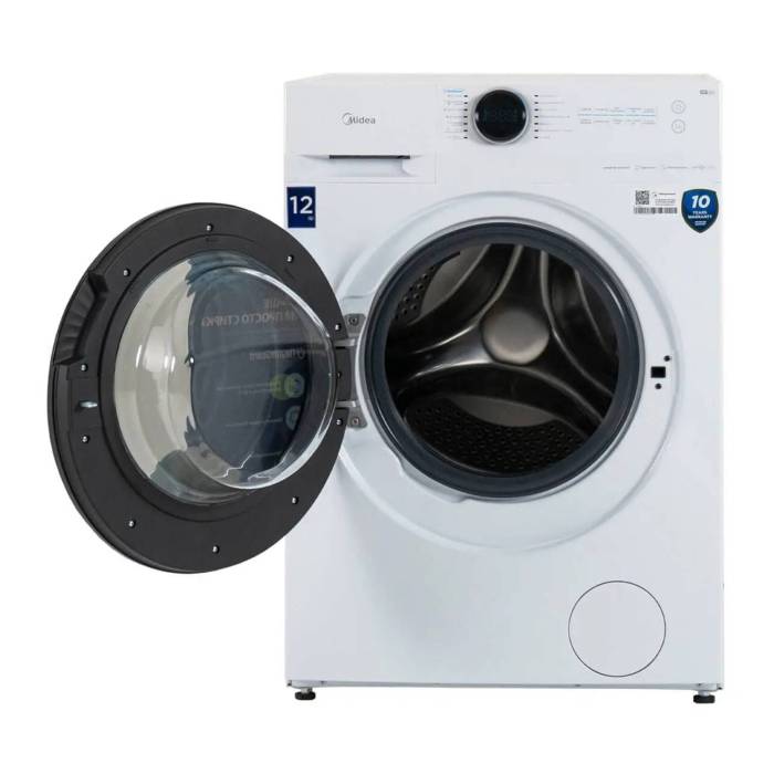 Купить стиральную машину Midea MF200W120WB/W с управлением со смартфона и функцией пара в Бишкеке