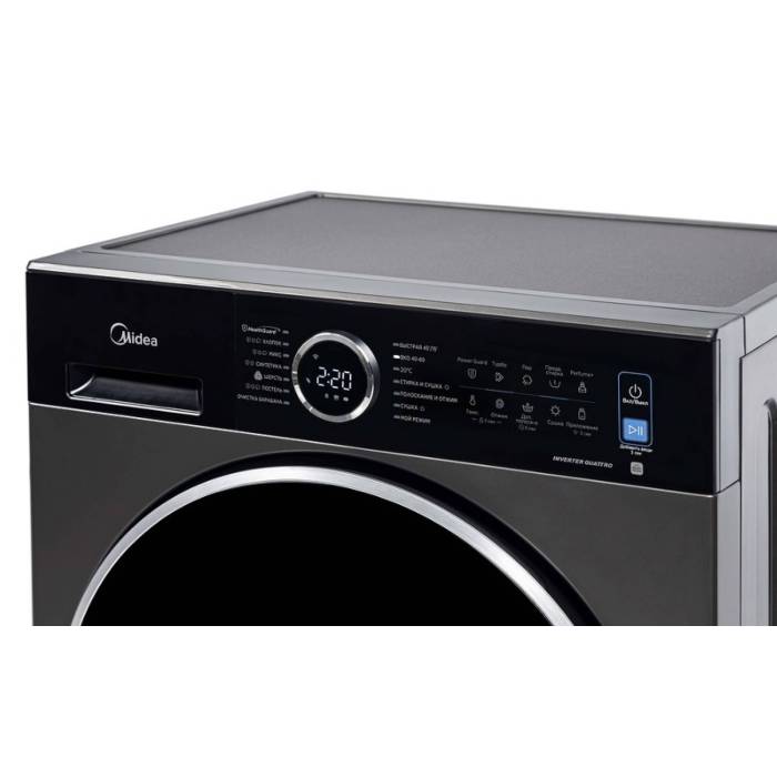 Стиральная машина с сушкой Midea MF205D80WB/T инверторный двигатель купить Кыргызстан | ONBIR.KG
