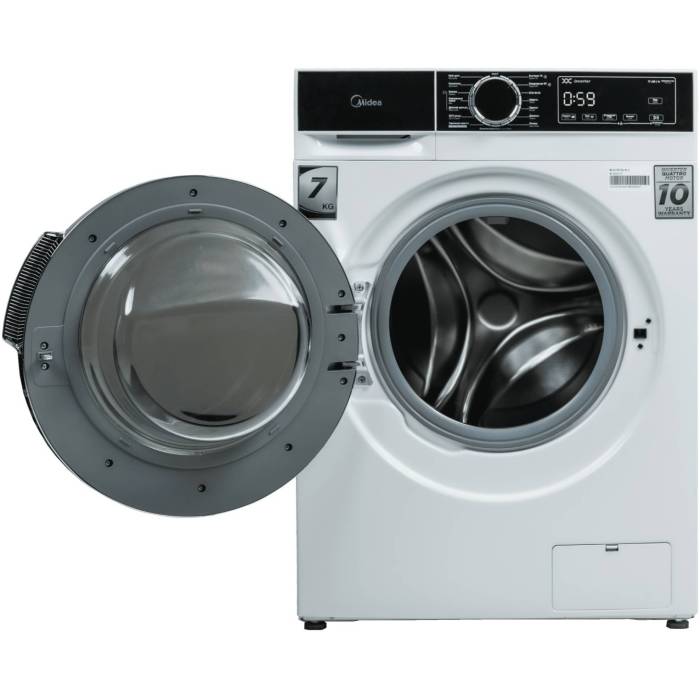 Midea MFA01W70B/W-C — сенсорное управление, цифровой дисплей, 14 программ. Доставка по Бишкеку и Кыргызстану