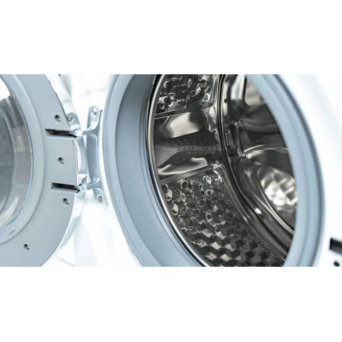 Стиральная машина Midea MFA01W70B/W-C — белый и черный цвет, энергокласс A+++, отложенный старт до 24 часов. Доставка по Бишкеку и Кыргызстану