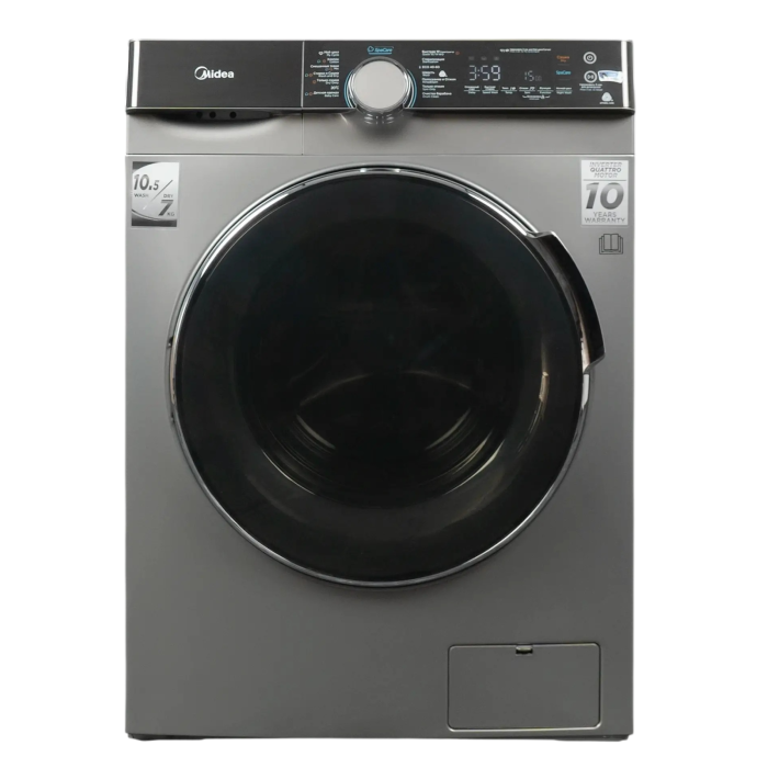 Midea MFK03D105B/S стиральная машина с сушкой — 14 программ, сенсорное управление доставка Кыргызстан