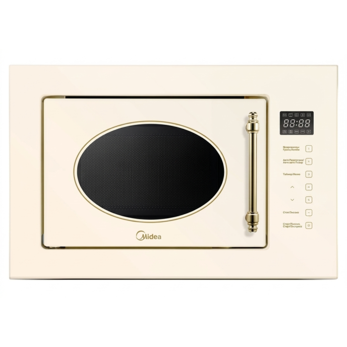 Встраиваемая микроволновка Midea MI9255RGI-B 25 л — сенсорное управление Touch Control, кварцевый гриль 1000 Вт ONBIR.KG