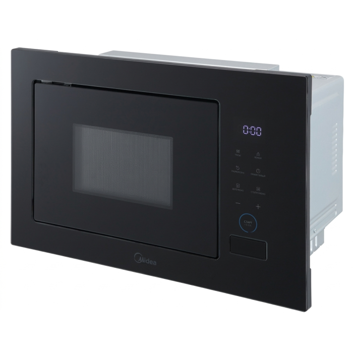 Midea MI982617GB встраиваемая СВЧ печь — 900 Вт микроволны, 1000 Вт гриль доставка Кыргызстан