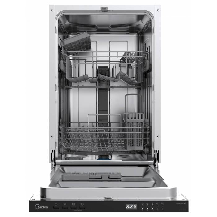 Midea MID45S060 — функция половинной загрузки экономит воду и энергию при неполной загрузке, заказать в Бишкеке