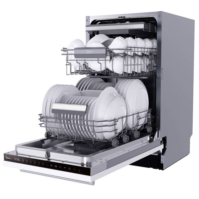 Midea MID45S440i — 10 программ: Авто, Интенсивная, Эко, Быстрая 30 мин, 90 мин, Стекло и Ночная, купить онлайн