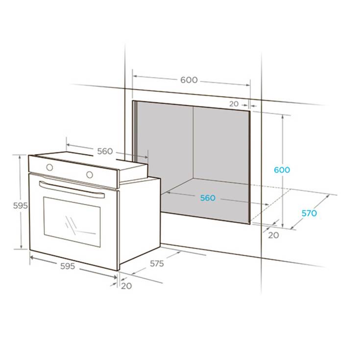 Духовой шкаф Midea MO82170GB — A+ класс, каталитическая очистка, 3 стекла в дверце и защита от детей, заказать в Бишкеке