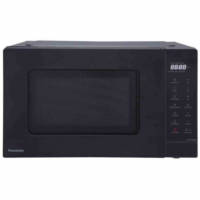 Panasonic NN-GT34NBZPE — микроволновая печь с грилем и объемом 25 л. Мощность микроволн 900 Вт, гриля — 1000 Вт. Купить в Бишкеке с доставкой