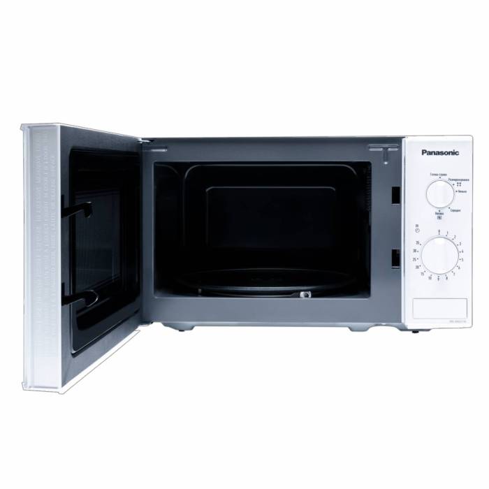 Panasonic NN-SM221WZPE — замок от детей для безопасности, кнопка открытия дверцы, внутренняя камера с эмалью. Купить с доставкой 