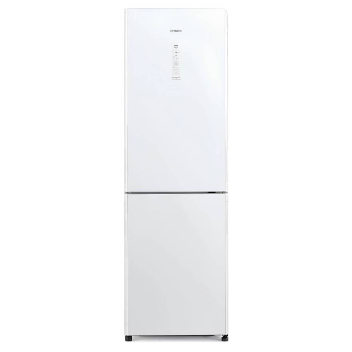 Холодильник Hitachi R-BG 410 PUC6X GPW – стильное белое устройство с инверторным компрессором и системой Dual Fan Cooling, заказать онлайн в Бишкеке