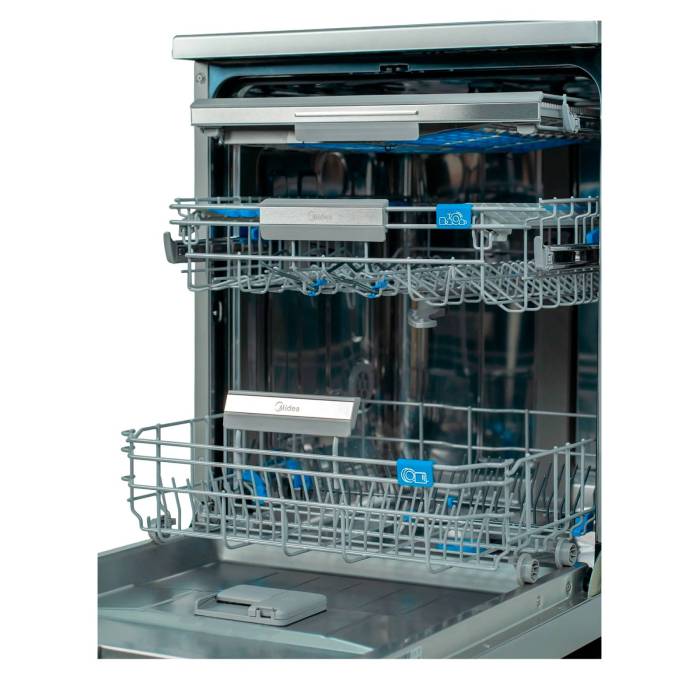 Посудомоечная машина Midea MDWF-6029CLS — электронное управление с Wi-Fi и мобильным приложением.