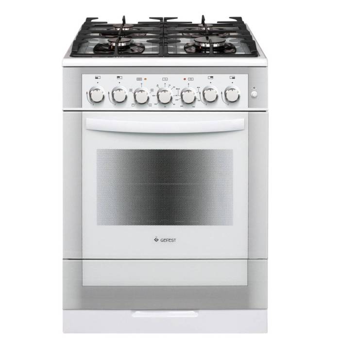 GEFEST ПГЭ 6502‑02 0042 — комбинированная плита (газовые конфорки + электрическая духовка) — Onbir.kg Бишкек, Кыргызстан