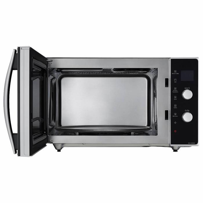 Микроволновая печь Panasonic — черный цвет с серебром, откидная дверца и стильный дизайн. Заказать онлайн