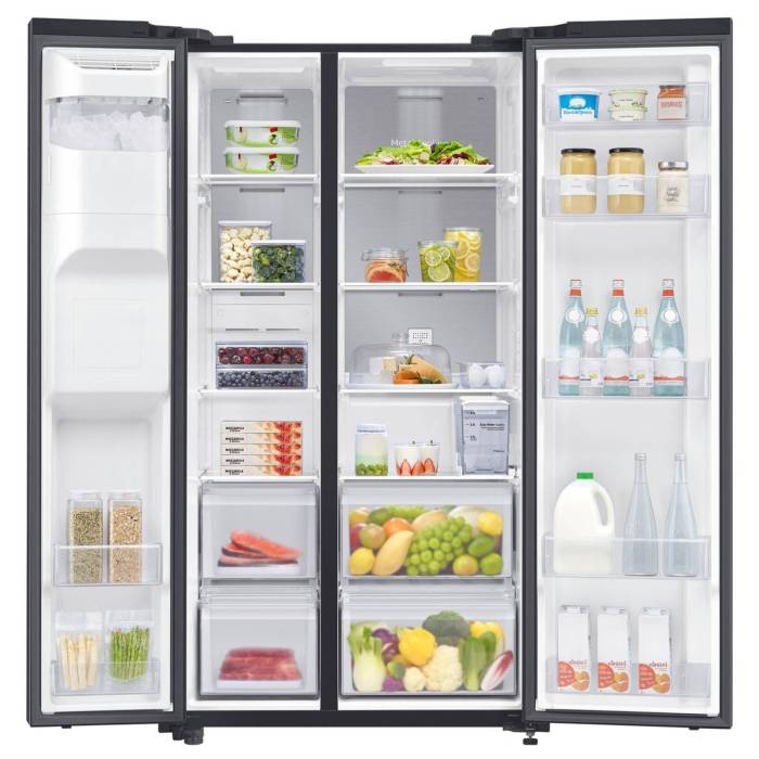 Samsung RS64R5331B4 — вместительный холодильник Side-by-Side объёмом 660 литров, купить онлайн с доставкой в Бишкеке