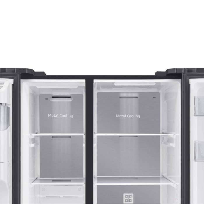 Samsung RS64R5331B4 — система Mono Cooling стабильно поддерживает температуру в холодильной и морозильной камере