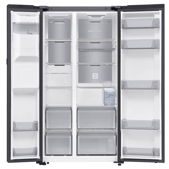 Samsung RS80F65J1FWT — вместительный холодильник Side-by-Side объёмом 660 литров, купить онлайн с доставкой в Бишкеке