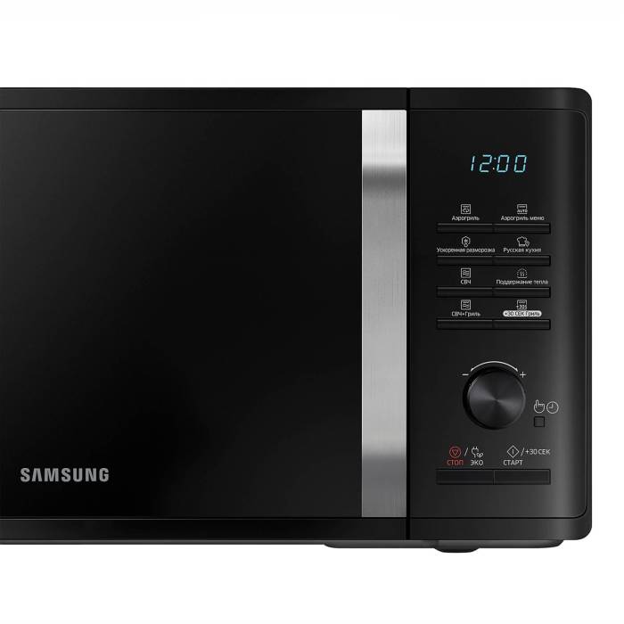 SAMSUNG 23 л — размеры 489×275×392 мм, вес 13 кг, удобная ручка для открытия дверцы. Купить с доставкой