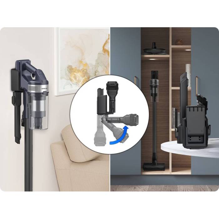 Samsung Jet 75E — насадки: Turbo Action Brush для ковров и Soft Action Brush для твёрдых полов