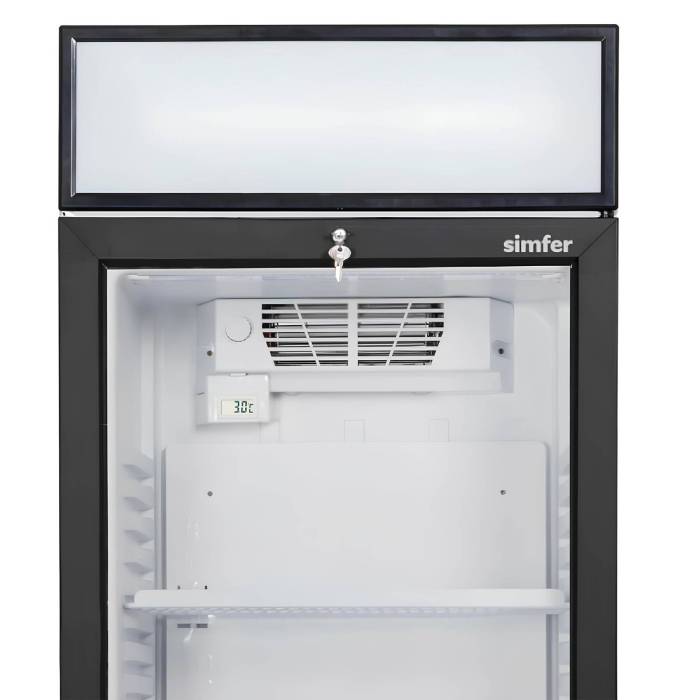 Холодильник Simfer SDS385DC1CF — LED-дисплей, переключатели на двери, No Frost охлаждение, купить в Бишкеке