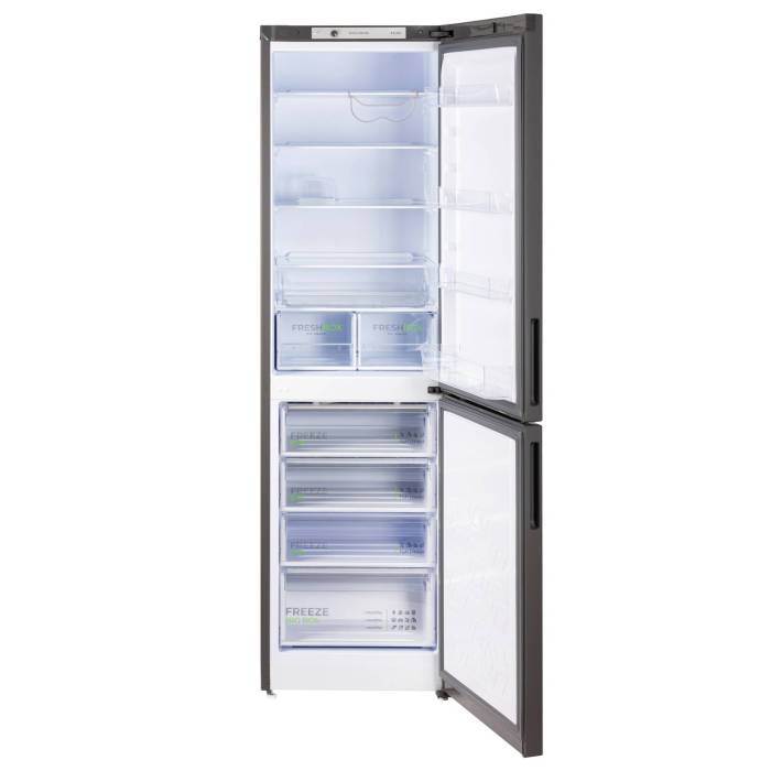 Бирюса W6149 — морозильная камера с 4 ящиками, ручное размораживание, минимальная температура −18 °C, мощность замораживания 7 кг/сутки, автономное сохранение холода до 17 ч.